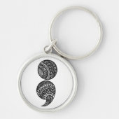 Semikolon Schlüsselanhänger (Vorne)