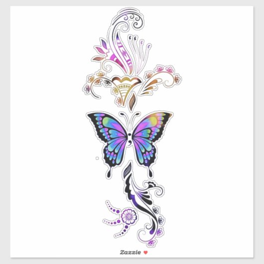 Semikolon Schmetterling Aufkleber (Blatt)
