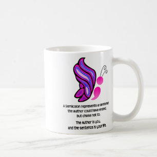 Semikolon-Schmetterling-Suizidpräventionsbewusstse Kaffeetasse