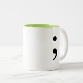 Semikolon Zweifarbige Tasse (VorderseiteRechts)