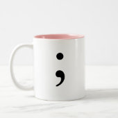 Semikolon Zweifarbige Tasse (Links)