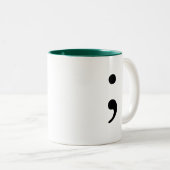 Semikolon Zweifarbige Tasse (VorderseiteRechts)