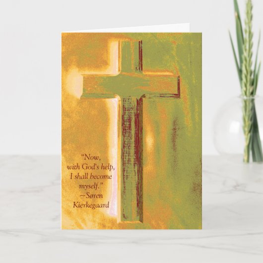 Seminar Kierkegard Quote Abschluss Card Karte (Vorderseite)