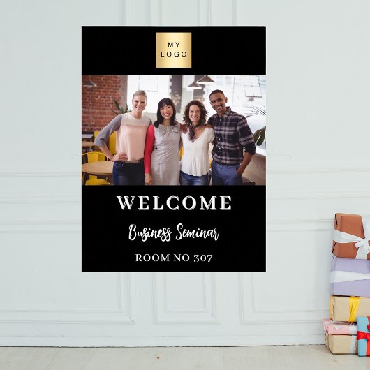 Seminar über das Schwarz-weiße Foto-Firmenlogo Poster