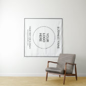 Seminar zum Party von Firmenlogos hochladen Wandteppich (Beispiel (Horizontal))