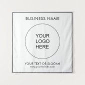 Seminar zum Party von Firmenlogos hochladen Wandteppich (Vorderseite)