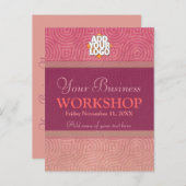 Seminarworkshop-Einladungsvorlage Einladungspostkarte (Vorne/Hinten)