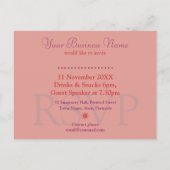 Seminarworkshop-Einladungsvorlage Einladungspostkarte (Rückseite)