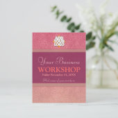 Seminarworkshop-Einladungsvorlage Einladungspostkarte (Stehend Vorderseite)