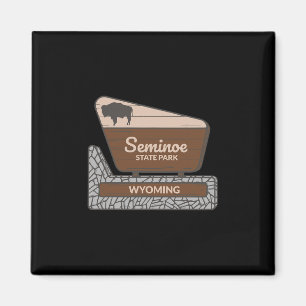 Seminoe State Park Wyoming Willkommensschild Urlau Magnet