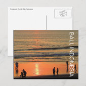 Seminyak Beach People Postkarte (Vorne/Hinten)