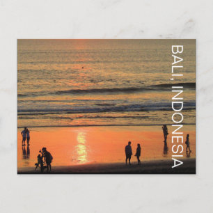 Seminyak Beach People Postkarte