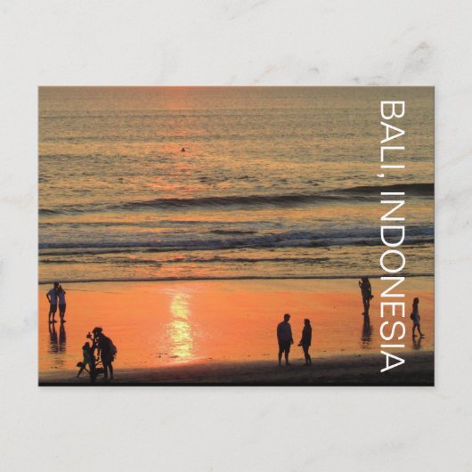 Seminyak Beach People Postkarte (Vorderseite)