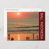 Seminyak Sunset Postkarte (Vorne/Hinten)