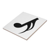 Semiquaver musikalische Anmerkung Fliese (Seite)