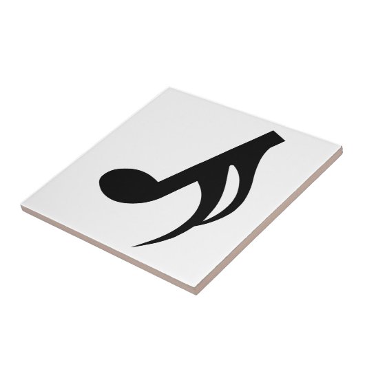 Semiquaver musikalische Anmerkung Fliese (Seite)