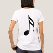 Semiquaver - sechzehnte Anmerkungs-Musik-Symbol T-Shirt (Rückseite)