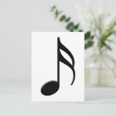 Semiquaver - Sechzehntes Notensymbol Postkarte (Stehend Vorderseite)