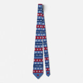 Semiquincentennial 1776 2026 Blaue Feier Krawatte (Vorderseite)