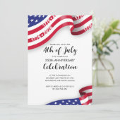 Semiquincentennial 4th Of July Celebration Einladung (Stehend Vorderseite)