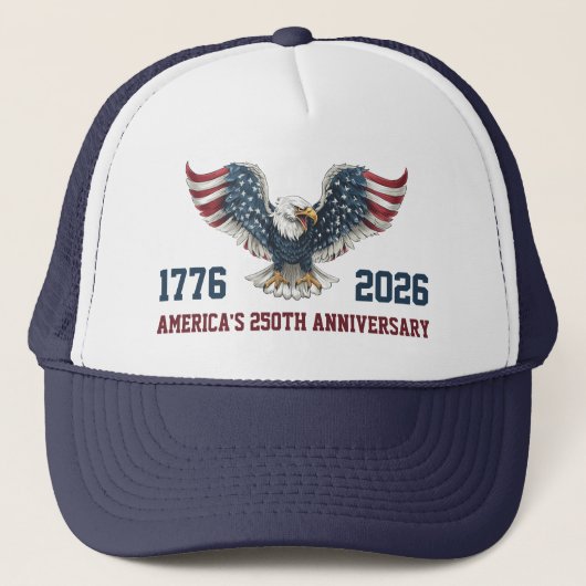 Semiquincentennial America's 250th Anniversary Truckerkappe (Vorderseite)