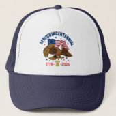 Semiquincentennial Bald Eagle Hat Truckerkappe (Vorderseite)