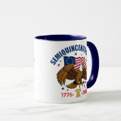 Semiquincentennial Bald Eagle Mug Tasse (VorderseiteRechts)