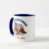 Semiquincentennial Bald Eagle Mug Tasse (Vorderseite Links)