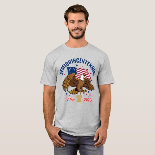 Semiquincentennial Bald Eagle T-Shirt (Vorne ganz)