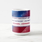 Semiquincentennial Colorful Patriotic Flag Pattern Kaffeetasse (Mittel)