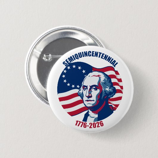 Semiquincentennial George Washington Button (Vorne & Hinten)