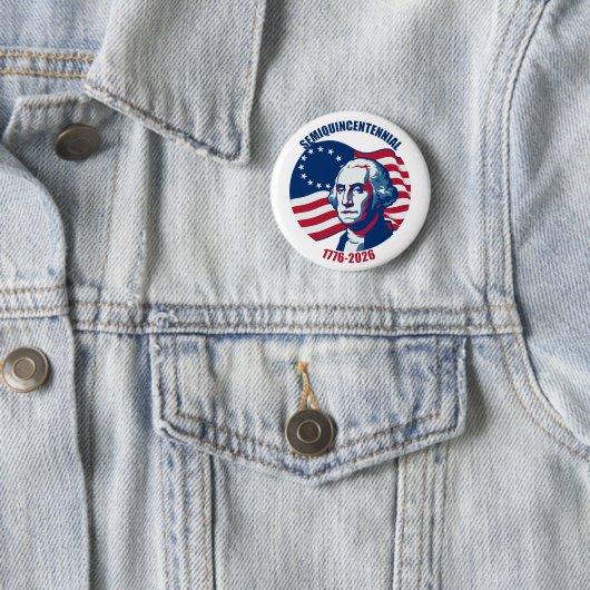 Semiquincentennial George Washington Knopf Button (Beispiel)