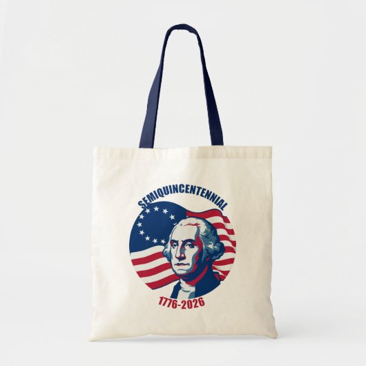 Semiquincentennial George Washington Tote Bag Tragetasche (Vorne)