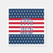 Semiquincentennial Navy Stars & Stripes 1776 2026 Serviette (Vorderseite)