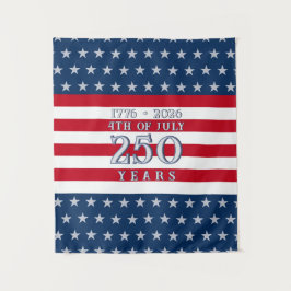 Semiquincentennial Navy Stars & Stripes 250 Years  Wandteppich