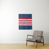 Semiquincentennial Navy Stars & Stripes 250 Years  Wandteppich (Beispiel)