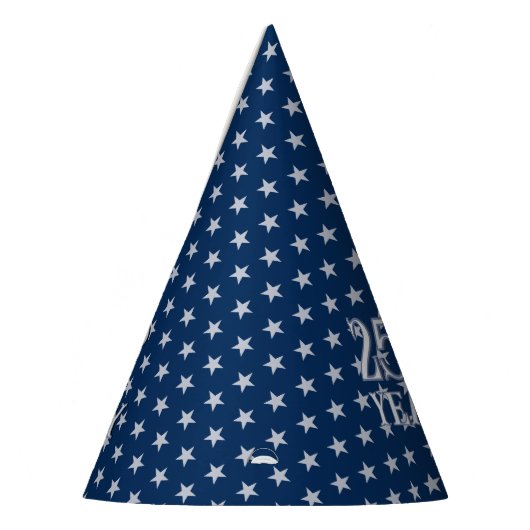 Semiquincentennial Star Spangled Silver Navy Blue  Partyhütchen (Links)