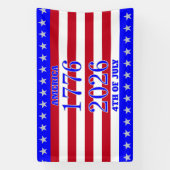Semiquincentennial Stars & Stripes 1776 2026 Banner (Vertikal)