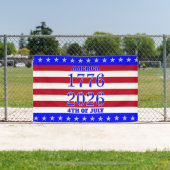 Semiquincentennial Stars & Stripes 1776 2026 Banner (InSitu)