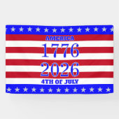 Semiquincentennial Stars & Stripes 1776 2026 Banner (Horizontal)