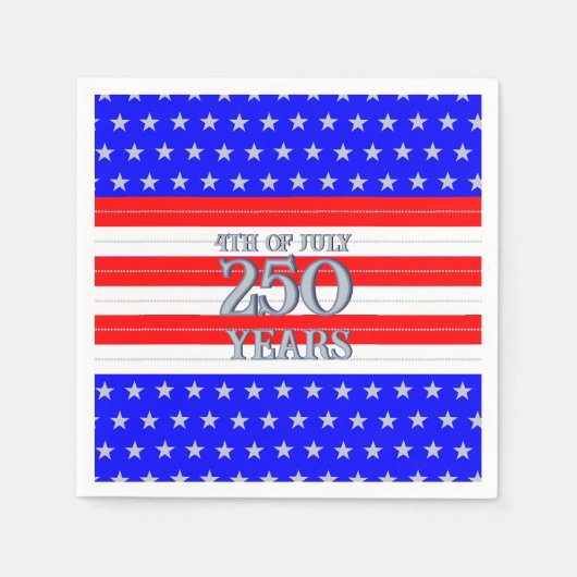 Semiquincentennial Stars & Stripes 250 Years Serviette (Vorderseite)