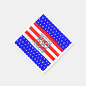 Semiquincentennial Stars & Stripes 250 Years Serviette (Ecke)