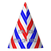 Semiquincentennial Stars & Stripes Celebration Partyhütchen (Rückseite)