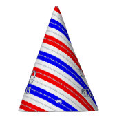 Semiquincentennial Stars & Stripes Celebration Partyhütchen (Rechts)