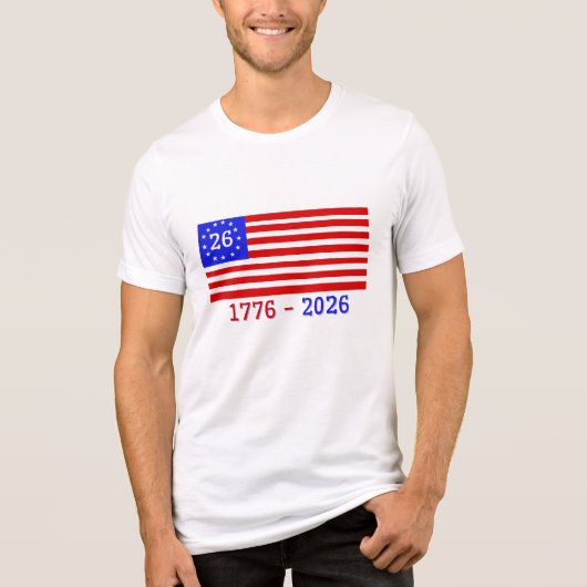 SEMIQUINZENTENNIAL: 1776 - 2026 Tri-Blend SHIRT (Vorderseite)