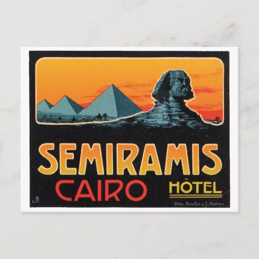 Semiramis Hotel Cairo Postkarte (Vorderseite)