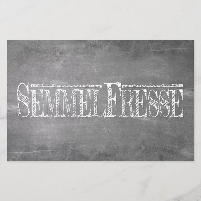 Semmelfresse - weiß (Vorderseite)