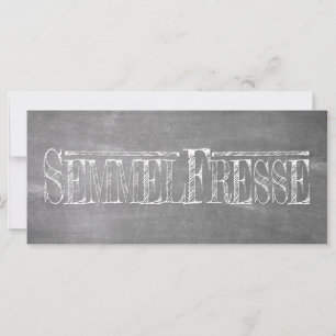 Semmelfresse - weiß is already in German, however 