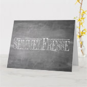 Semmelfresse - weiß karte (Gelbe Blume)