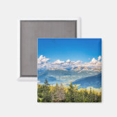 Semnoz, Annecy, Frankreich landschaftliches Foto Magnet (Vorderseite/Rückseite)